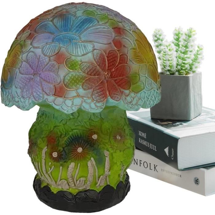 Lampe De Table Champignon - Lampe De Bureau Colorée En Forme De