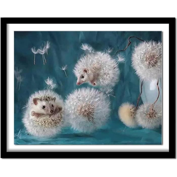Peinture Diamant Hérisson, 5D Enfant Diamond Painting Kits Complet ...
