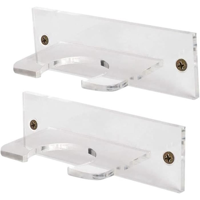 Lot De 2 Supports Mural Pour Batte De Baseball - Cintre D'Affichage Noir, Neuf, Parfait Pour Collectionneurs