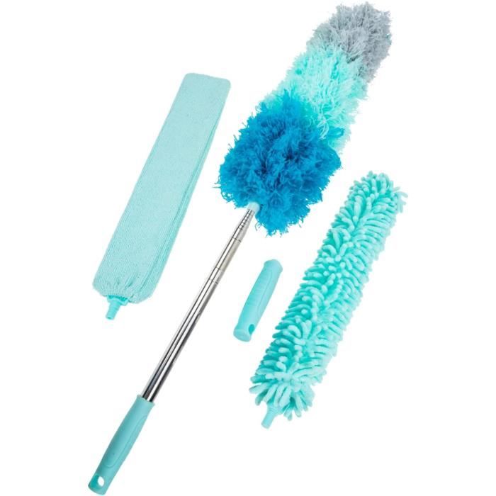 Outil Nettoyage Sous Frigo Réutilisable – Plumeau Rétractable Pour Meubles, Plafonds, Appareils (acier Inoxydable) - 3