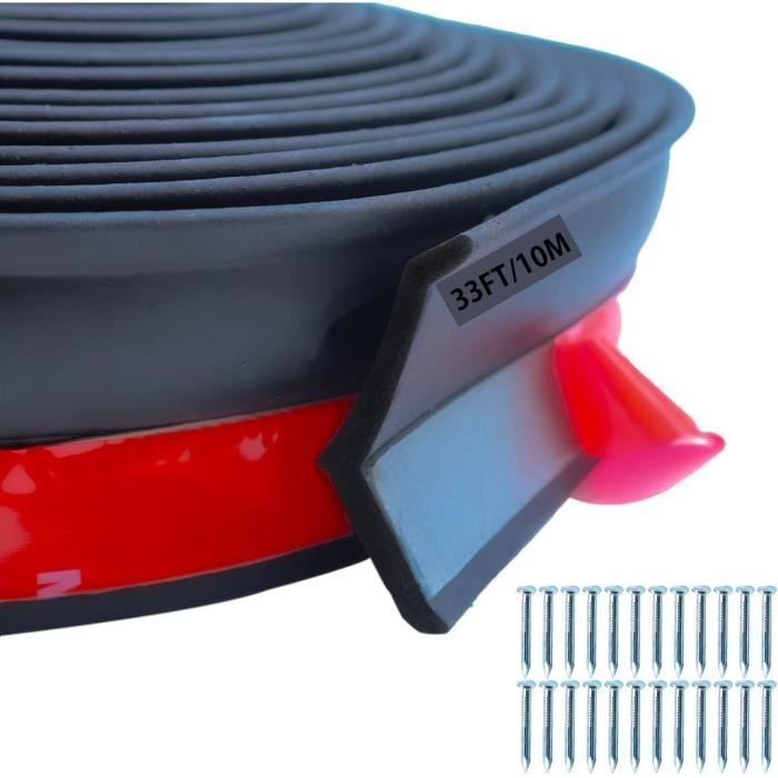 Joint de seuil universel pour porte de garage, en caoutchouc EPDM, DIY