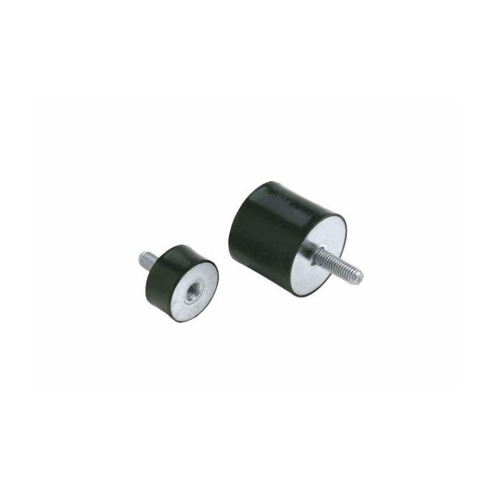 4 Silent Blocs M8 Mâle/Femelle - Amortisseur Vibration Caoutchouc - D30xH30 Mm - Pour Machines