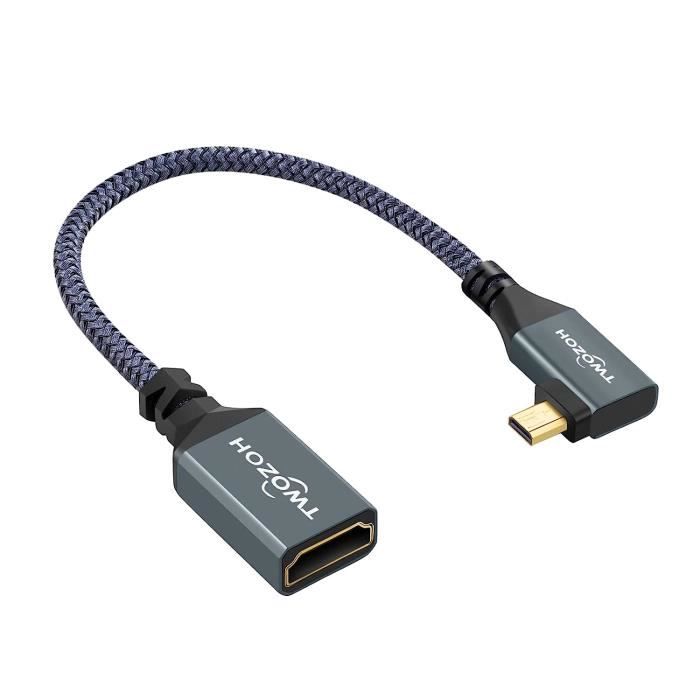 Adaptateur HDMI Male - Femelle coudé 90° - 128294