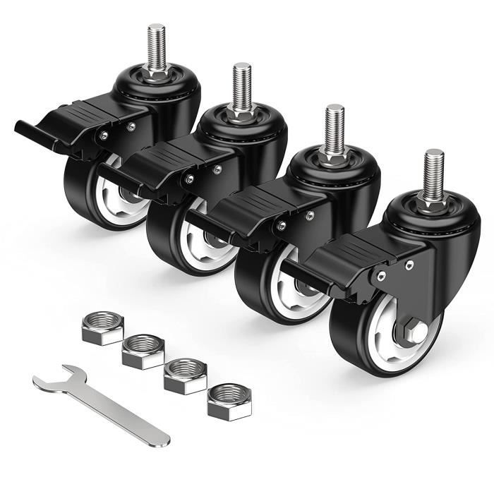 Culnflun RC Roue Hex Entretoises Métal De Verrouillage Lug Écrou 4PCS 12mm Dia 15m Longueur Hex Hub Extension. Stabilité multifonctionnelle Voitures RC (Noir