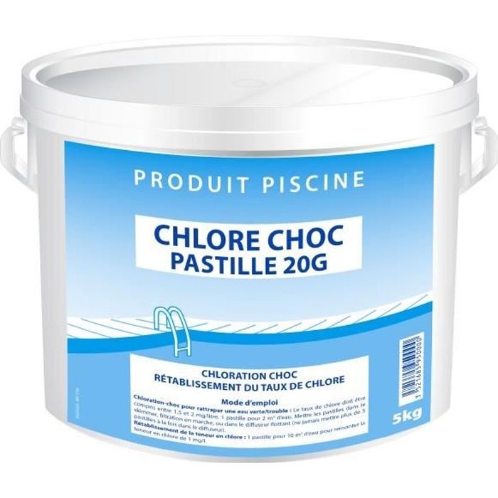 Chlore choc easySelect en pastilles de 20 g - 5 kg -