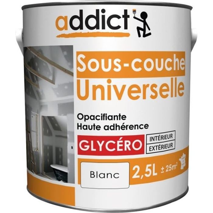 Peinture Addict Sous Couche Universelle Boite 2 5 L Blanc Achat Vente Peinture Vernis Peinture Addict Sous Couche Cdiscount