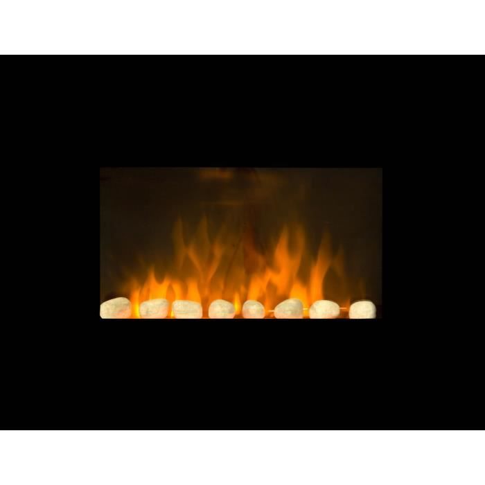 RELAX4LIFE Cheminée Électrique Effet Flamme 1800W avec Chauffage, Fausse  Cheminée sur Pieds Silencieuse, Température 20-35°C, Protection Surchauffe,  Cheminée Décorative pour Intérieur, 37,5x22x46cm : : Bricolage