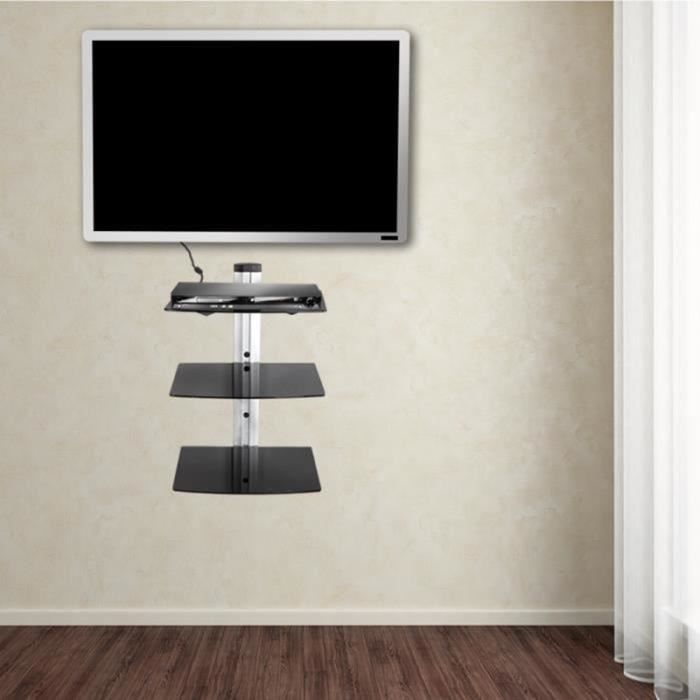 Meuble Mural Pour Lecteur Dvd Blu Ray 3 Etageres Fixation