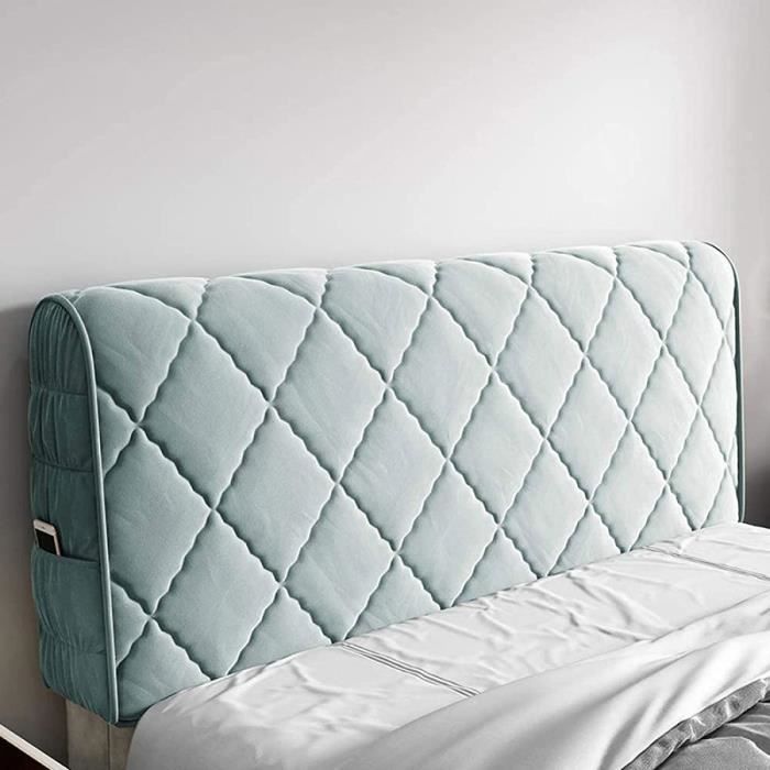 Housse De Tête De Lit Extensible Velours - Protection Et Déco Pour Chambre