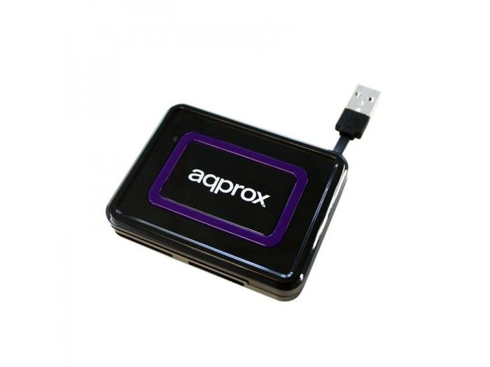 Approx Lecteur Pour Dni Electronique Appcrdnib Usb 2.0 Noir - vue 2