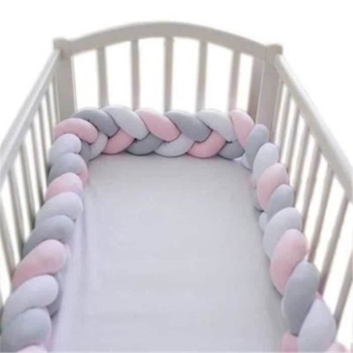 Bk Tour De Lit Coussin Serpent Coussin Tresse Pare Chocs Velours Protection Bebe Securite 2m Achat Vente Tour De Lit Bebe Cdiscount