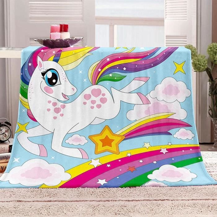 Pyjama Polaire Fille Justice - Licorne Rose Et Bleu - Taille 10 Ans