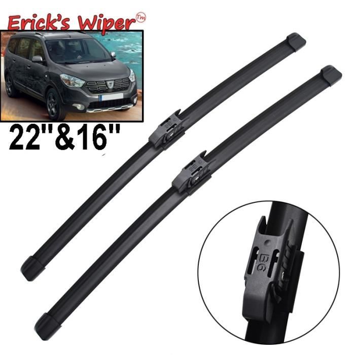 Essuie-glaces Avant Renault 19 - Lot De 2 Balais Sans Cadre 500 Mm Gauche/droite
