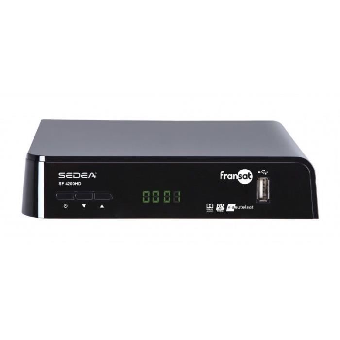 DECODEUR RECEPTEUR SATELLITE FRANSAT ENREGISTREUR LECTEUR MULTIMEDIA USB HDMI