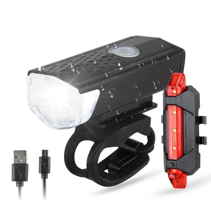 Kit Feux De Vélo Avant/arrière LED Avec Télécommande - Clignotants, Rechargeables, étanches