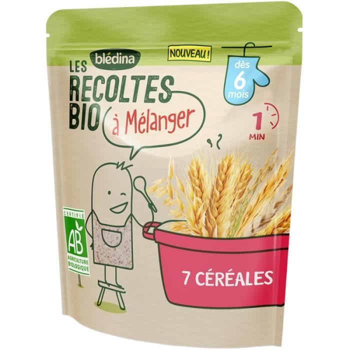 Bledina Les Recoltes Bio A Melanger Cereales Instantanees Des 6 Mois 7 Cereales 1x180g Achat Vente Plats Cuisines Bledina Les Recoltes Bio A Melanger Cereales Instantanees Des 6 Mois 7