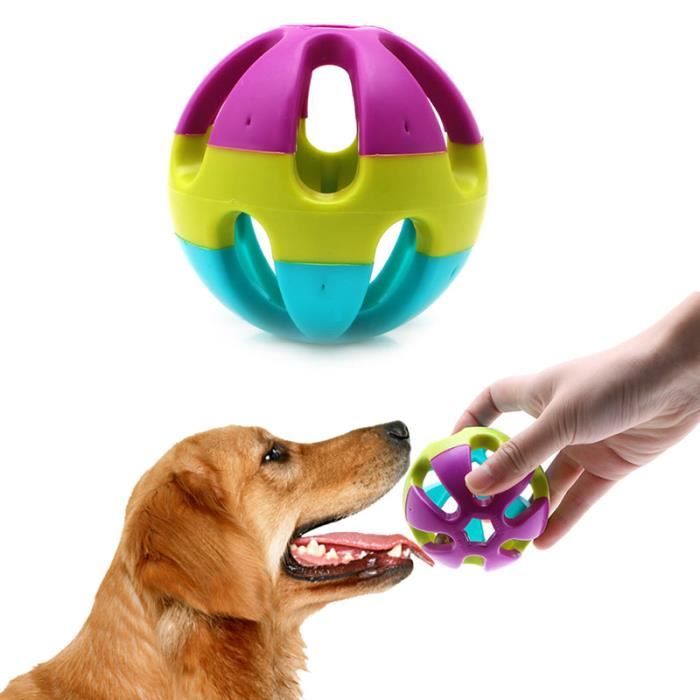 Jouets Hochet Pour Animal Chien Chat Forme Balle Caoutchouc Rongeur Entraînement