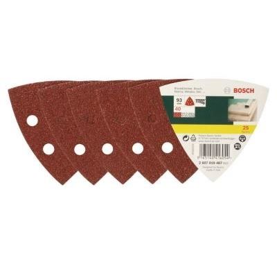 Abrasifs - BOSCH - Set de 25 - Pour ponceuse delta - 25 feuilles abrasives