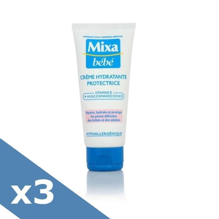 Mixa Bebe Pack Creme Hydratante Protectrice 100ml X3 Cdiscount Puericulture Eveil Bebe