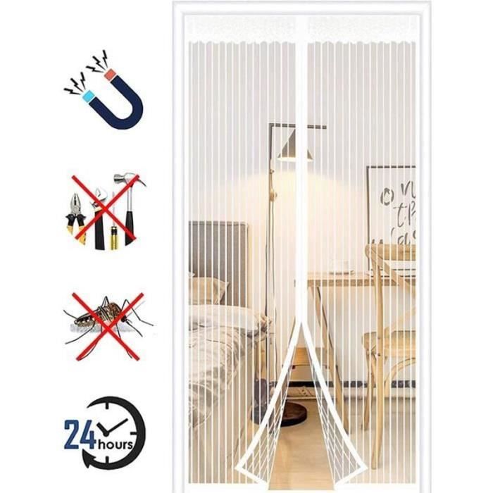 Moustiquaire Fenêtre Magnétique,85x135cm Moustiquaire Fenêtre