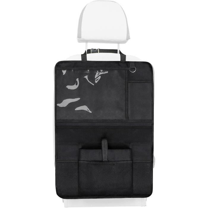 Tablette De Voyage Voiture Enfant - Organisateur Siège Arrière Avec Plateau Bureau Noir - Idéal Pour Dessiner Et Voyager