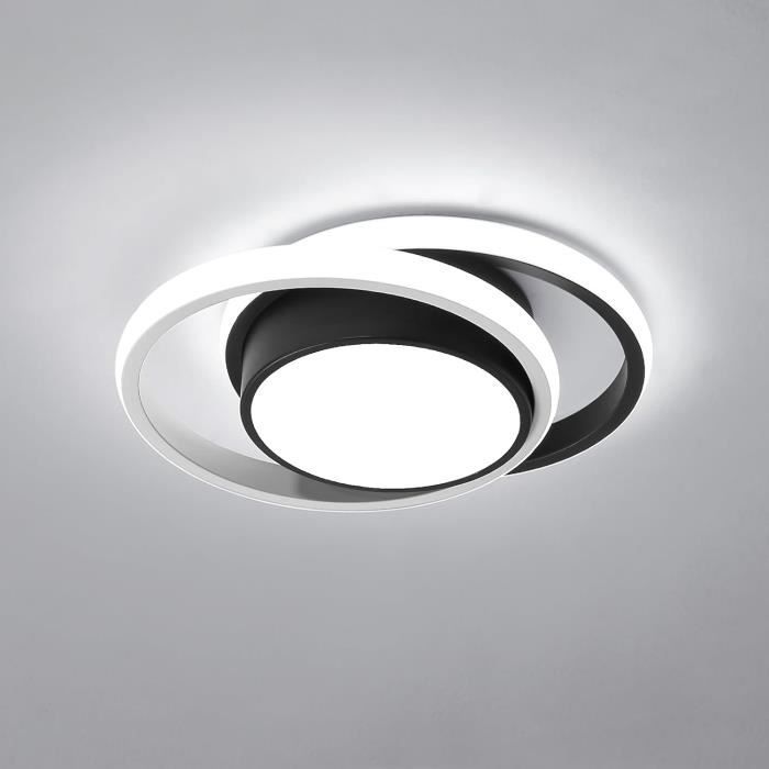 Plafonnier LED Hofstein Rond – Doré/Noir/Blanc, Pour Salon, Séjour, Moderne, Neuf