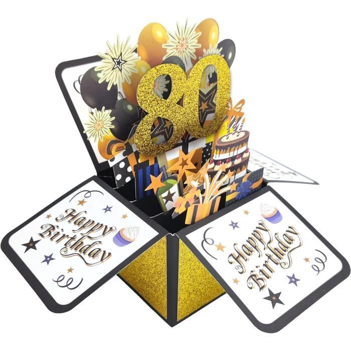 Rose card -Carte d'anniversaire 3D Pop Up pour enfants maman papa femme