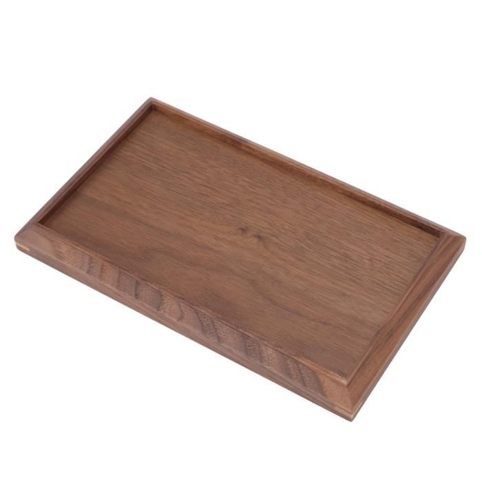 Plateau Simple PAR - plateau de service alimentaire Plateau En Noyer (petit Rectangle ...