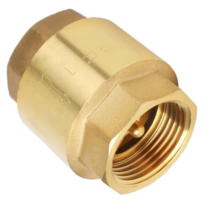 Lot De 2 Clapets Anti-Retour Laiton 3/4" – Robuste Et Étanché Pour Eau, Jardin, Pompe, Chauffe-Eau