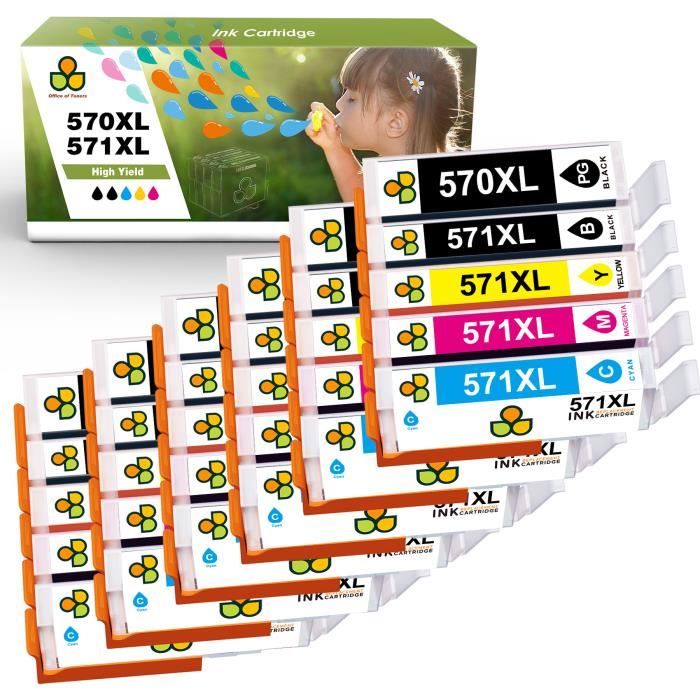 Cartucce Con Chip PGI-570 CLI-571 20 Cartucce Stampa Compatibili Per Canon Pixma Mg6850 Mg6800 E Altre Con N 860060 - Foto 11