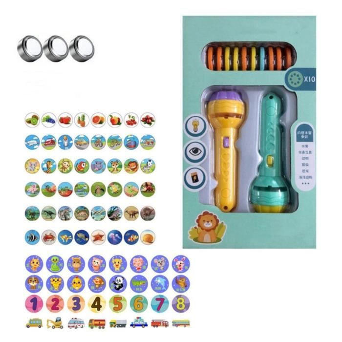 Renchey Lampe Torche Jouet,Projecteur Lumineux Enfant Avec 80 Motifs