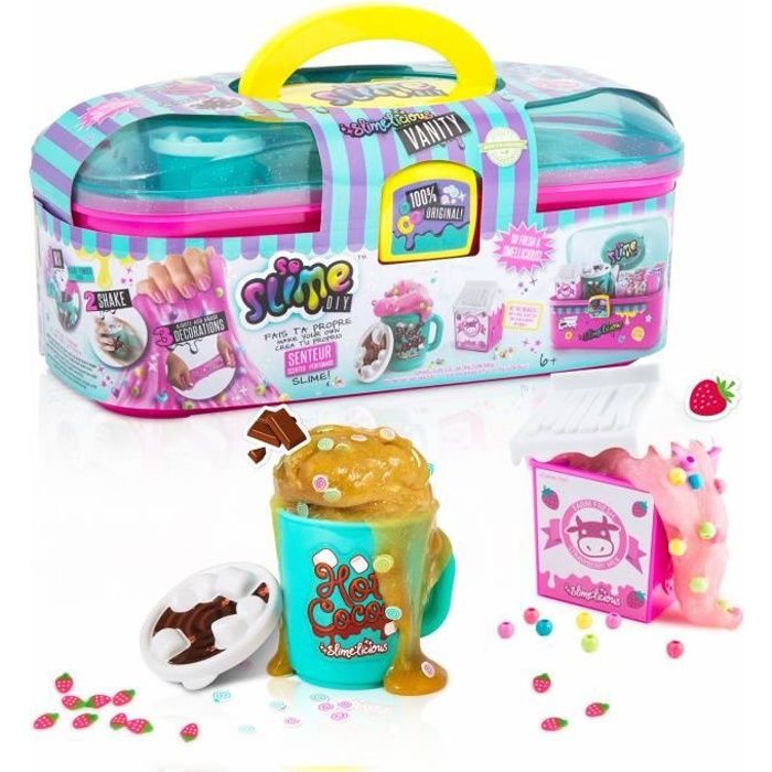 Kit de fabrication de slimes parfumées - SO DIY So Slime Slimelicious  Vanity - SSC 054 - Mixte - 6 ans et + - Cdiscount Jeux - Jouets