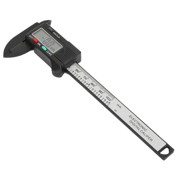 Pied à Coulisse Numérique 150mm - Écran LCD - Précision 0.01mm - Carbone