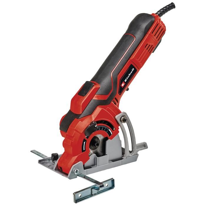 Einhell Mini scie circulaire Ø89mm TC CS 89 profondeur de coupe jusqu'à 27 mm lame de scie TCT butée parallèle