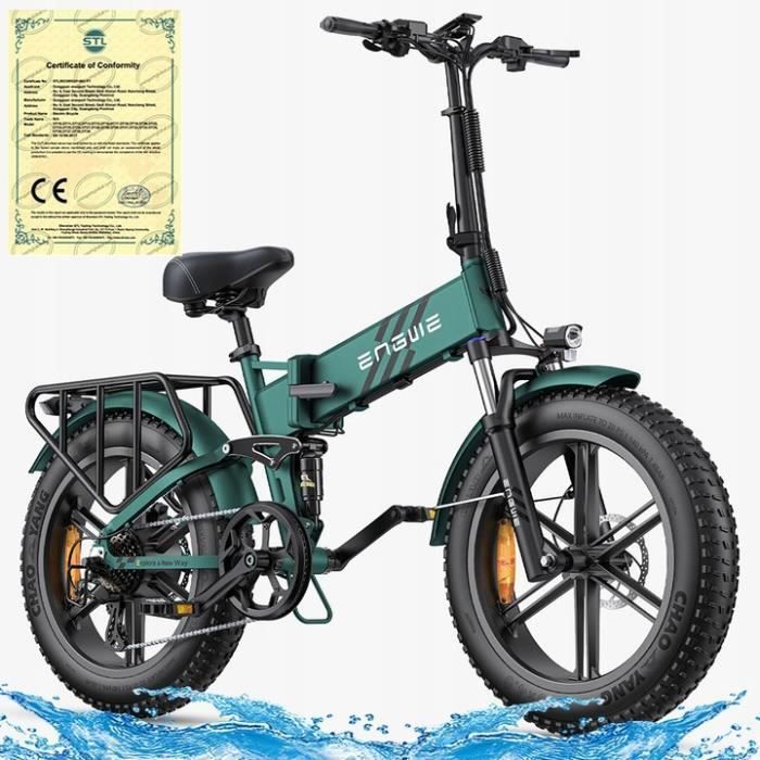 ENGINE PRO 2.0 vélo électrique 32KM-H 52V 16AH 1200W cadre 20'' roue aluminium 20\