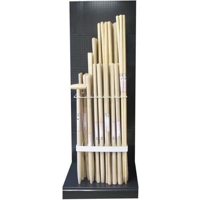 Jeu de deux grilles pour rangement en gondole, d'outils à manche