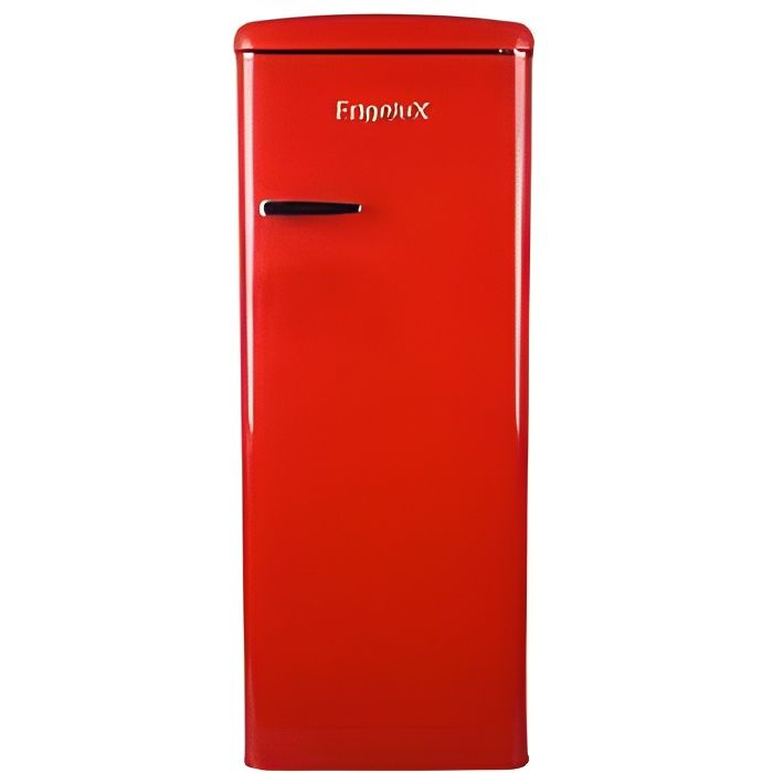 Réfrigérateur 1 porte Frigelux RF218RRA++ - Rouge - Froid statique - 218L - Vintage