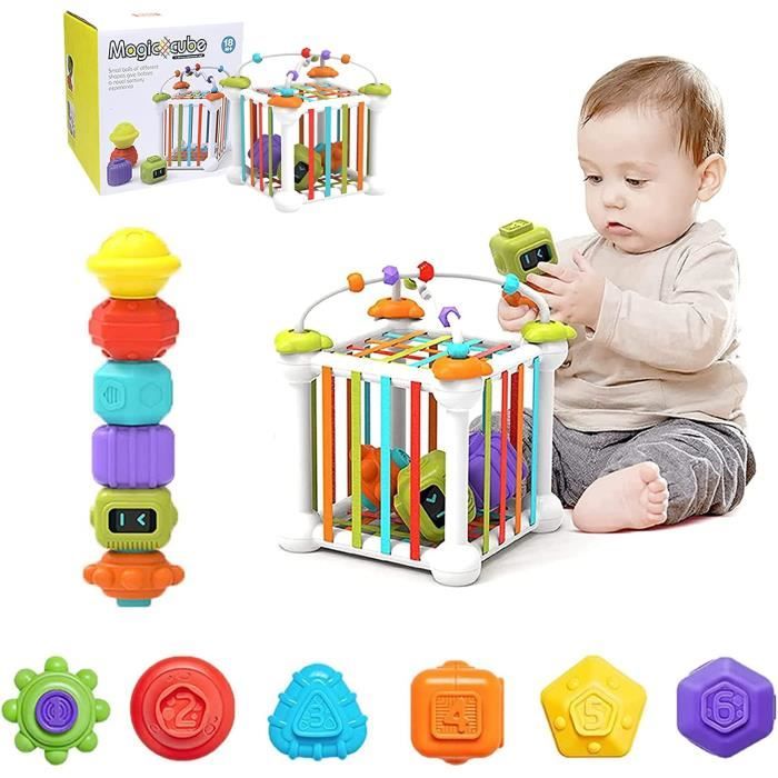 Jeu En Bois Trieur De Formes Et Couleurs Pour Tout-petits - Jouet éducatif Montessori 1-3 Ans - 9