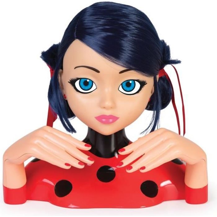 Miraculous-Tête à coiffer de luxe Ladybug Imc : King Jouet