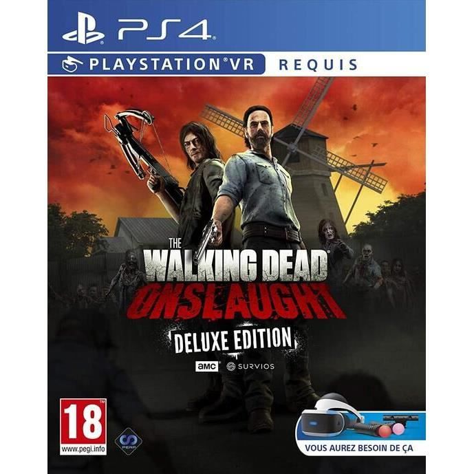 Jeu vidéo The Walking Dead Onslaught Deluxe VR Action PS4 Compatible Playstation VR