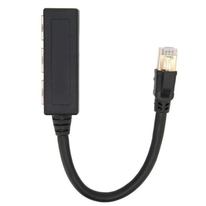 KIMISS Câble adaptateur Ethernet RJ45 RJ45 adaptateur Ethernet câble ...