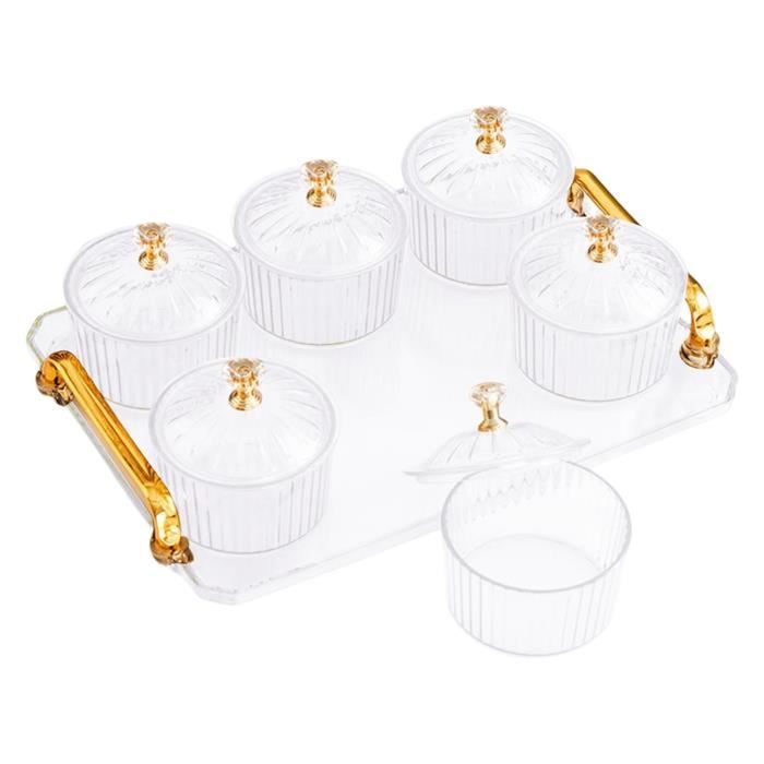 Ensemble de bols en verre avec couvercles - accessoires cuisine - France,  Produits Neufs - Plate-forme de vente en gros
