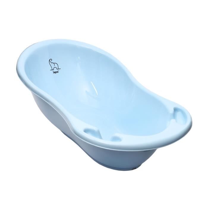 Lapsi Baignoire Ergonomique Pour Bebe 86 Cm Bouchon De Drainage Pour Evacuer L Eau Baignoire Sure Pour Bebe 0 12m Elephant Bleu Cdiscount Puericulture Eveil Bebe