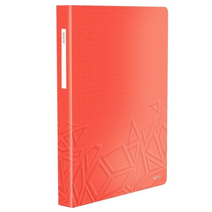 Reliure Protège-Documents Leitz A4 40 Pochettes - Jaune WOW - Capacité 80 Pages - Transport Et Organisation