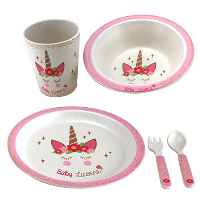 Leonardo Collection Bamboo chats chiens Dinnerware Set enfants écologique cadeau