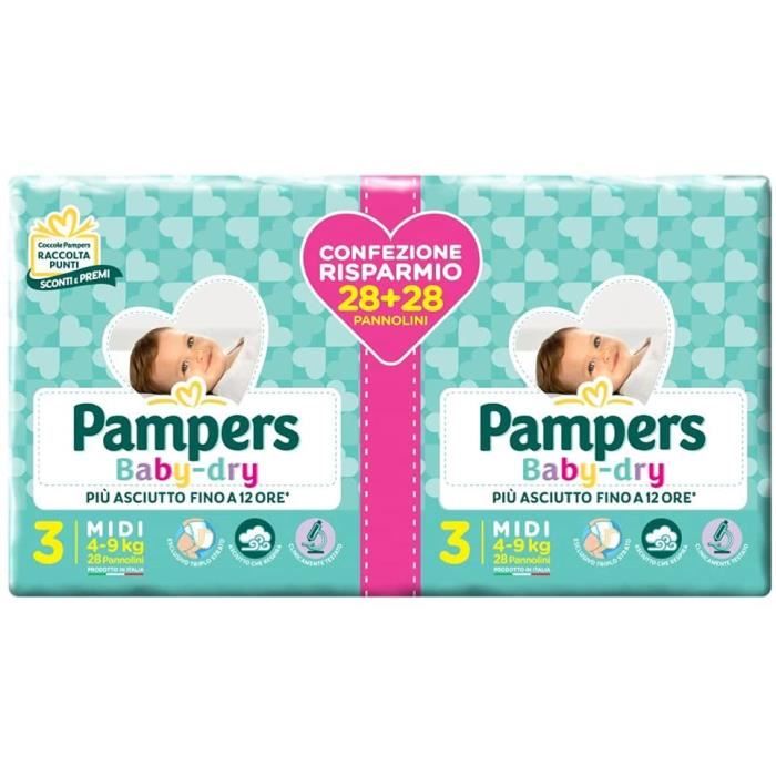 Couche Jetable Bebe Limics24 Baby Dry Midi Cdiscount Puériculture