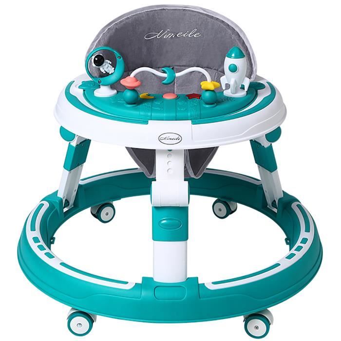 4 en 1 Trotteur Bébé Pliable, Centre dActivité avec Musique, 3