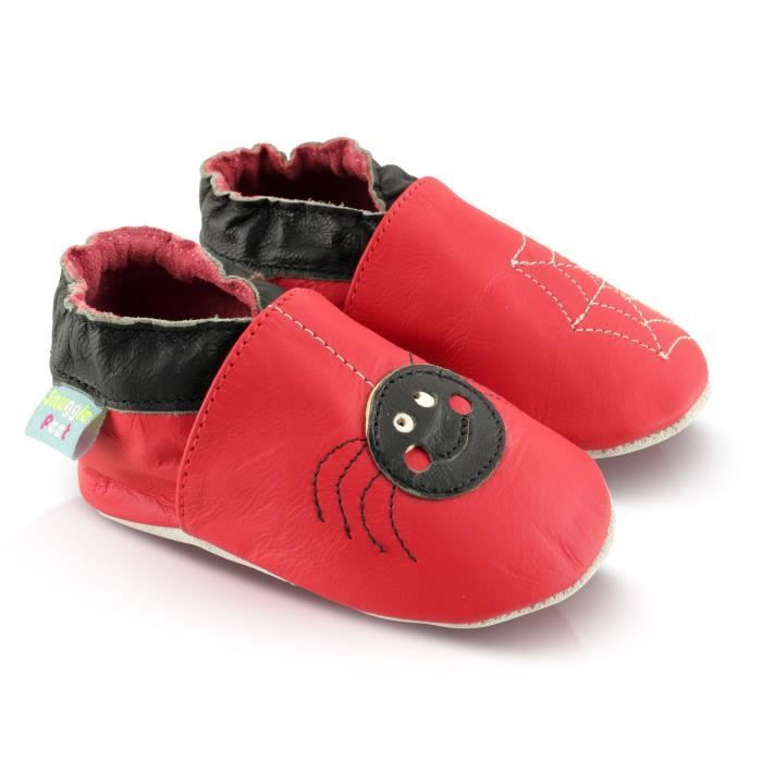 Snuggle Feet Chaussons Bebe En Cuir Doux Araignee Rouge Cdiscount Snuggle Feet Chaussons Bebe En Cuir Doux Araignee Rouge Cdiscount