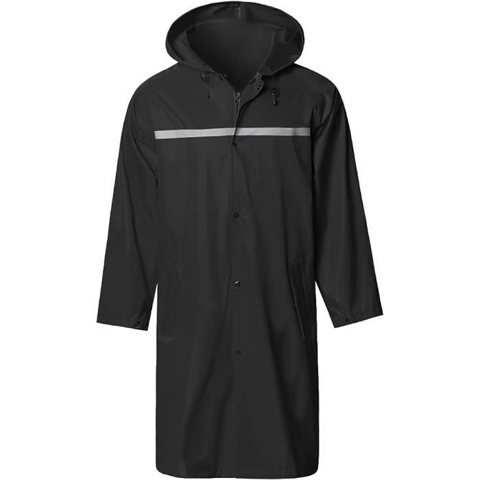 Veste de Pluie Longue Marque Homme Imperméable Bande
