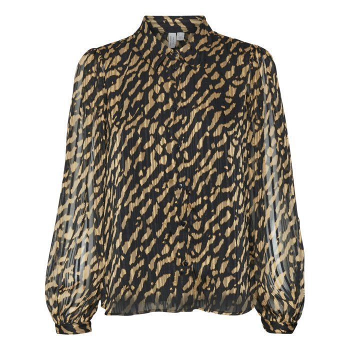 Chemisier Roberto Cavalli Imprimé Léopard Marron - 100% Soie - Taille S - Neuf Avec étiquettes